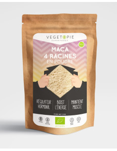 Maca 4 racines Premium en poudre Bio - 250g