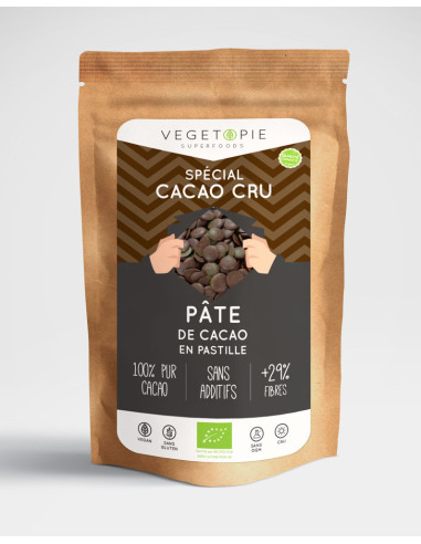 Pâte (liqueur) de Cacao Bio en pastille - 400g - Premium