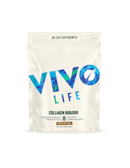 constructeur de collagene en poudre vivolife chocolat menthe