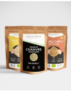 Pack Energy Boost - Premium graines de chanvre, camu camu et maca