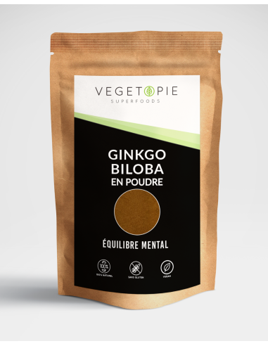 Sachet de ginkgo biloba Bio en poudre