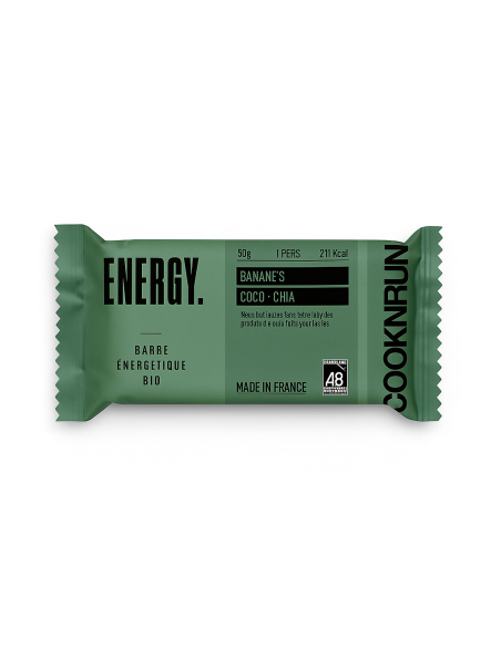 barre énergétique banane coco bio cooknrun