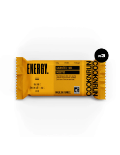 barre énergétique cacahuète noix bio cooknrun