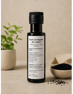 Huile de nigelle bio 100ml première pression à froid