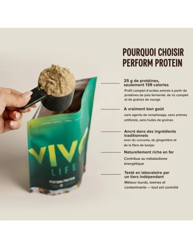 Perform Protein Vivolife myrtille muffin – 25 g de protéines et 4,5 g de BCAA par portion