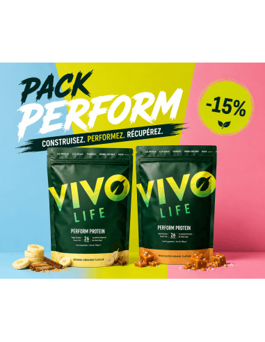 Pack protéine vegan Vivolife Perform Protein – lot de 2 avec réduction de 15 %