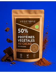 Mélange protéiné cacao Vegetopie sans édulcorant