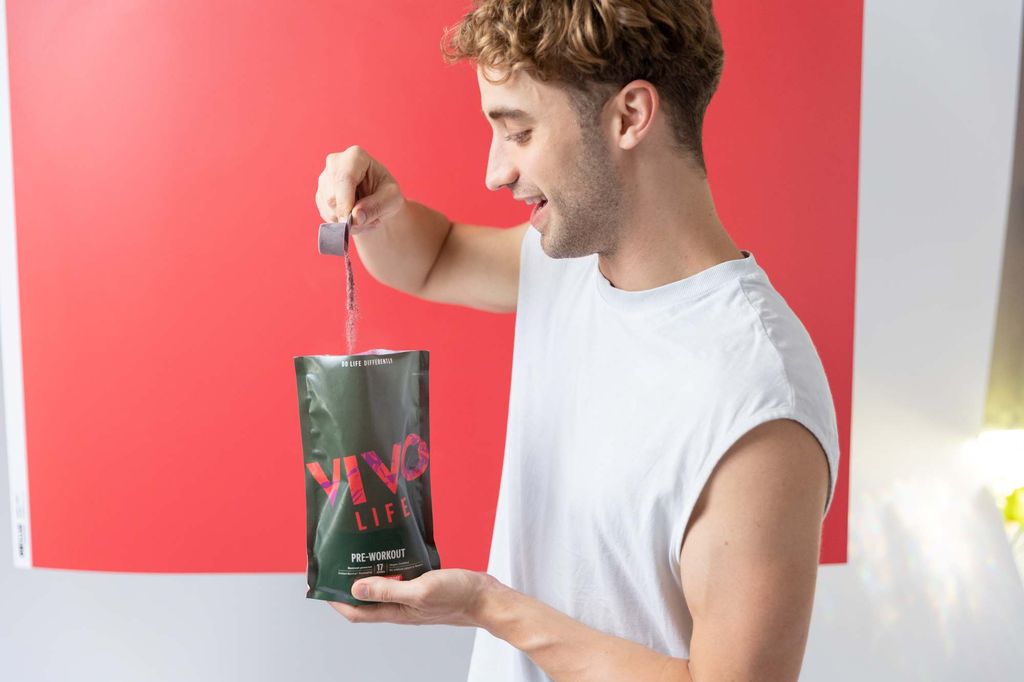 Préparation du pre-workout avant l'entraînement