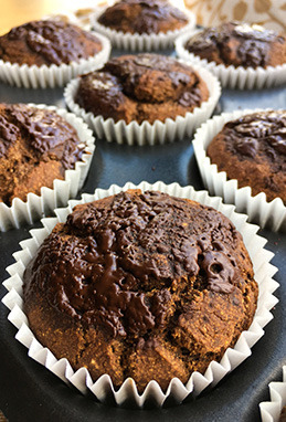 Muffins protéinés Vegan au chocolat – Recette